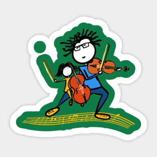 Father Day Musicians Sticker